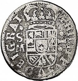 Large Obverse for 1 Real 1701 coin