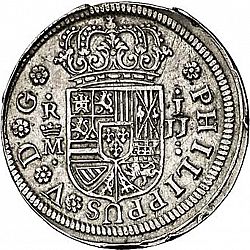 Large Obverse for 1 Real 1728 coin