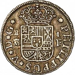 Large Obverse for 1 Real 1731 coin