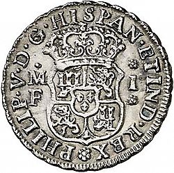 Large Obverse for 1 Real 1741 coin