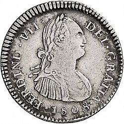Large Obverse for 1 Real 1808 coin