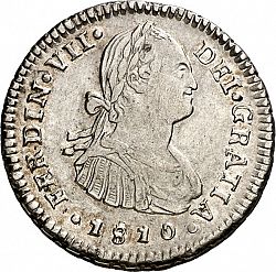 Large Obverse for 1 Real 1810 coin