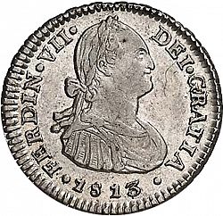 Large Obverse for 1 Real 1813 coin
