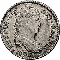 Large Obverse for 1 Real 1822 coin