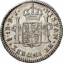 Large Reverse for 1 Real 1809 coin
