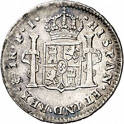 Large Reverse for 1 Real 1811 coin