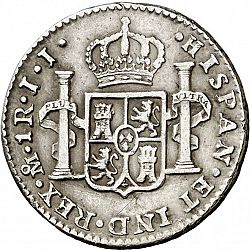 Large Reverse for 1 Real 1814 coin