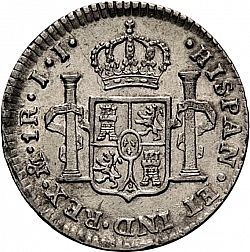 Large Reverse for 1 Real 1815 coin