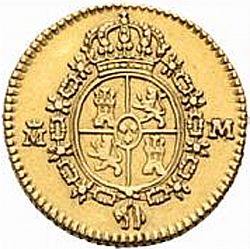 Large Reverse for 1/2 Escudo 1788 coin