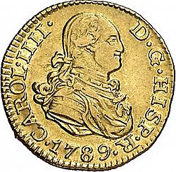Large Obverse for 1/2 Escudo 1789 coin