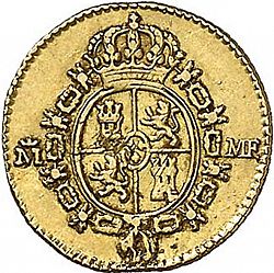 Large Reverse for 1/2 Escudo 1791 coin