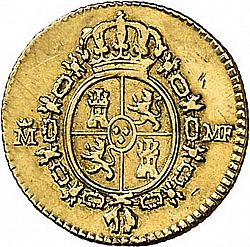Large Reverse for 1/2 Escudo 1795 coin