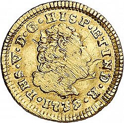Large Obverse for 1/2 Escudo 1739 coin