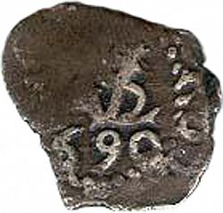 Large Obverse for 1/2 Real 1690 coin