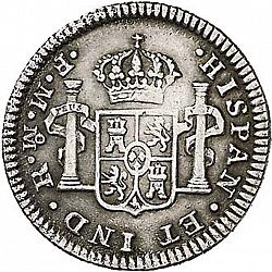 Large Reverse for 1/2 Real 1772 coin
