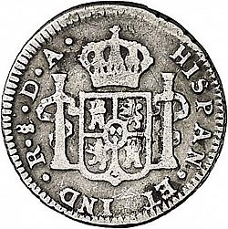 Large Reverse for 1/2 Real 1773 coin
