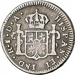 Large Reverse for 1/2 Real 1779 coin