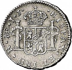Large Reverse for 1/2 Real 1798 coin