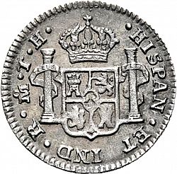 Large Reverse for 1/2 Real 1806 coin