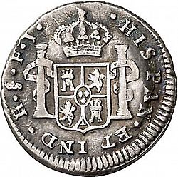 Large Reverse for 1/2 Real 1809 coin