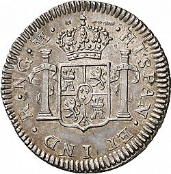 Large Reverse for 1/2 Real 1809 coin