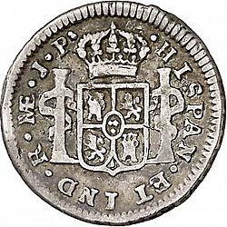Large Reverse for 1/2 Real 1814 coin