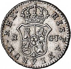 Large Reverse for 1/2 Real 1816 coin