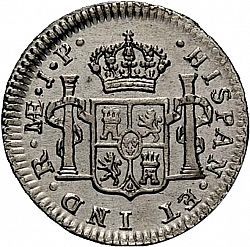 Large Reverse for 1/2 Real 1817 coin