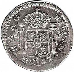 Large Reverse for 1/2 Real 1819 coin