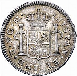 Large Reverse for 1/2 Real 1819 coin