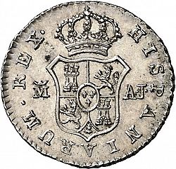 Large Reverse for 1/2 Real 1830 coin
