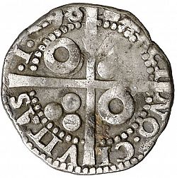 Large Reverse for 1/2 Croat 1596 coin