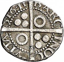 Large Reverse for 1/2 Croat 1611 coin