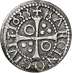 Large Reverse for 1/2 Croat 1633 coin