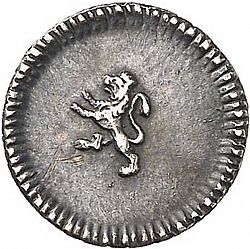 Large Reverse for 1/4 Real 1793 coin