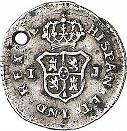 Large Reverse for 1/4 Real 1794 coin