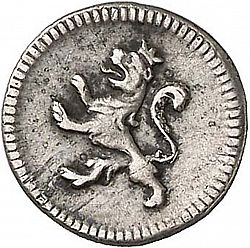 Large Reverse for 1/4 Real 1797 coin