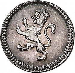 Large Reverse for 1/4 Real 1813 coin