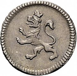 Large Reverse for 1/4 Real 1816 coin