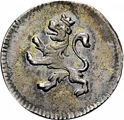 Large Reverse for 1/4 Real 1817 coin