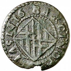 Large Reverse for 1 Ardite 1616 coin