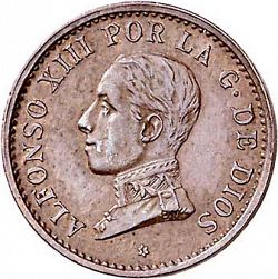 Large Obverse for 1 Céntimo 1911 coin