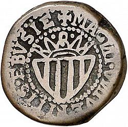 Large Reverse for 1 Cinquena 1686 coin