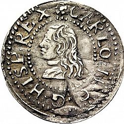 Large Obverse for 1 Croat 1674 coin