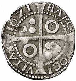 Large Reverse for 1 Croat 1621 coin