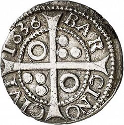 Large Reverse for 1 Croat 1636 coin