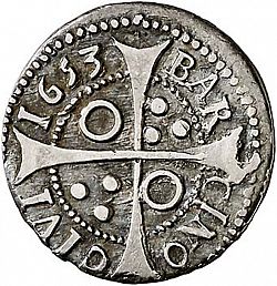Large Reverse for 1 Croat 1653 coin