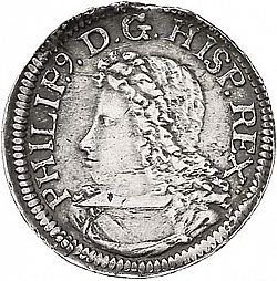 Large Obverse for 1 Croat 1705 coin