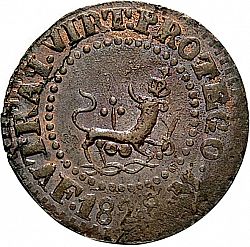 Large Reverse for 1 Quarto 1828 coin