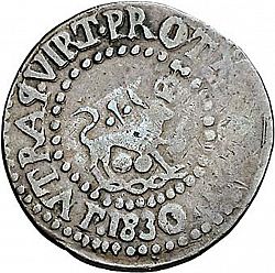 Large Reverse for 1 Quarto 1830 coin